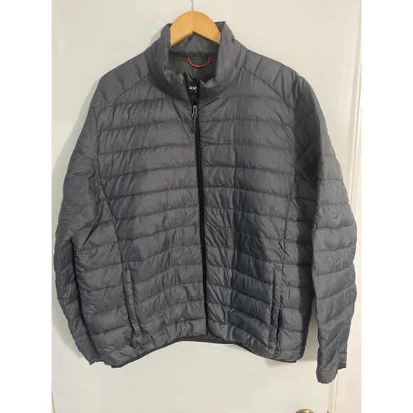 Hawk & Co puffer jacket men’s size XL charcoal gray duck down packable insulated - Picture 1 of 4